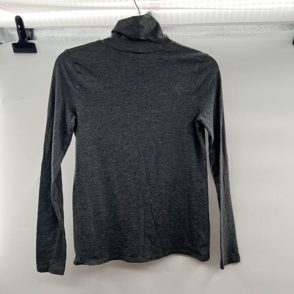 Talbots Mock Neck Top Women's Size XS Gray Long Sleeve Career - Picture 7 of 9